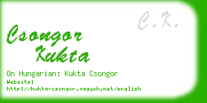 csongor kukta business card